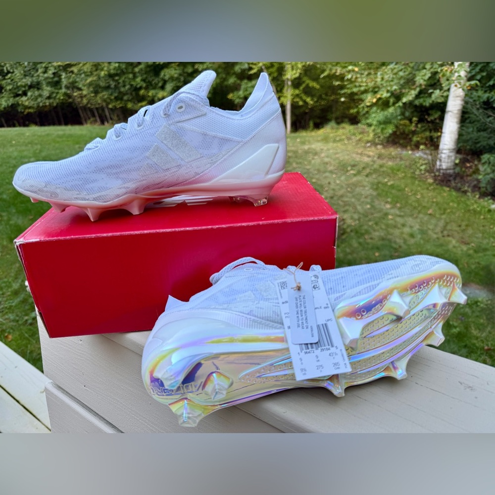Mens Adizero Electric Juice Football/lacrosse Cleats w/Holographic Adidas 9.5